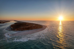 Sun flares over Serenity Point